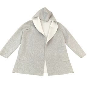 Liz Claiborne Open Front Hooded Athleisure Wear Coat SZ XL